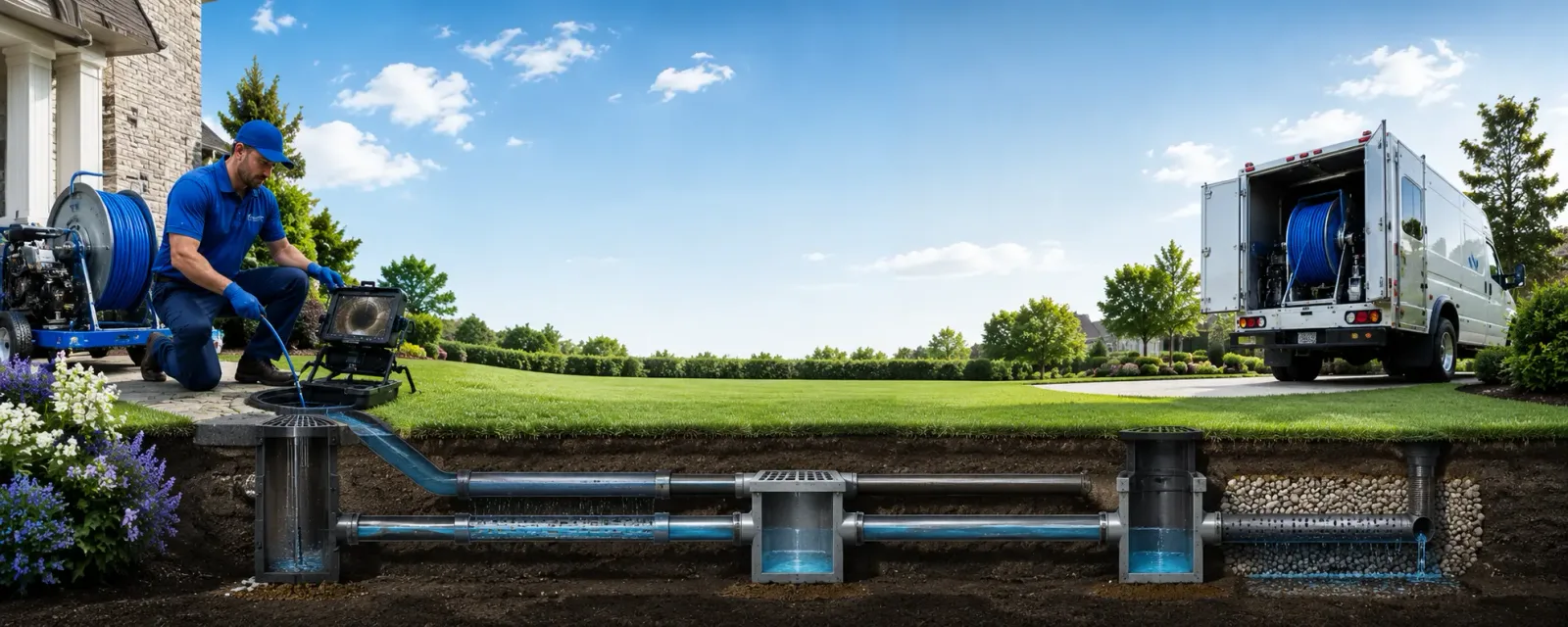 Outdoor drain cleaning information for Burton, WV